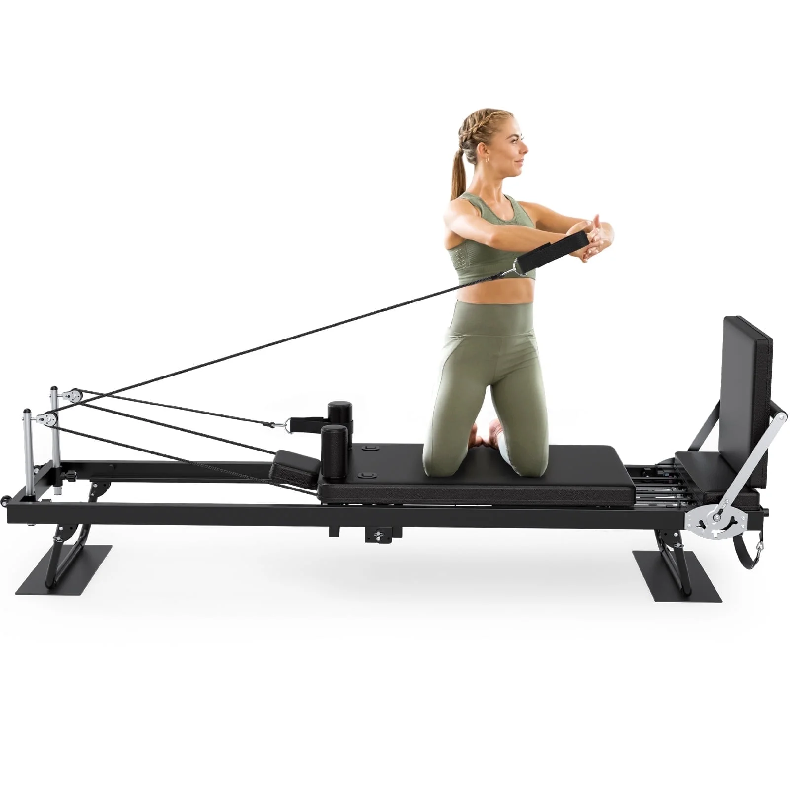 Máquina de Pilates Plegable GIKPAL 7.6FT con Jump Board – Entrenamiento Profesional en Casa
