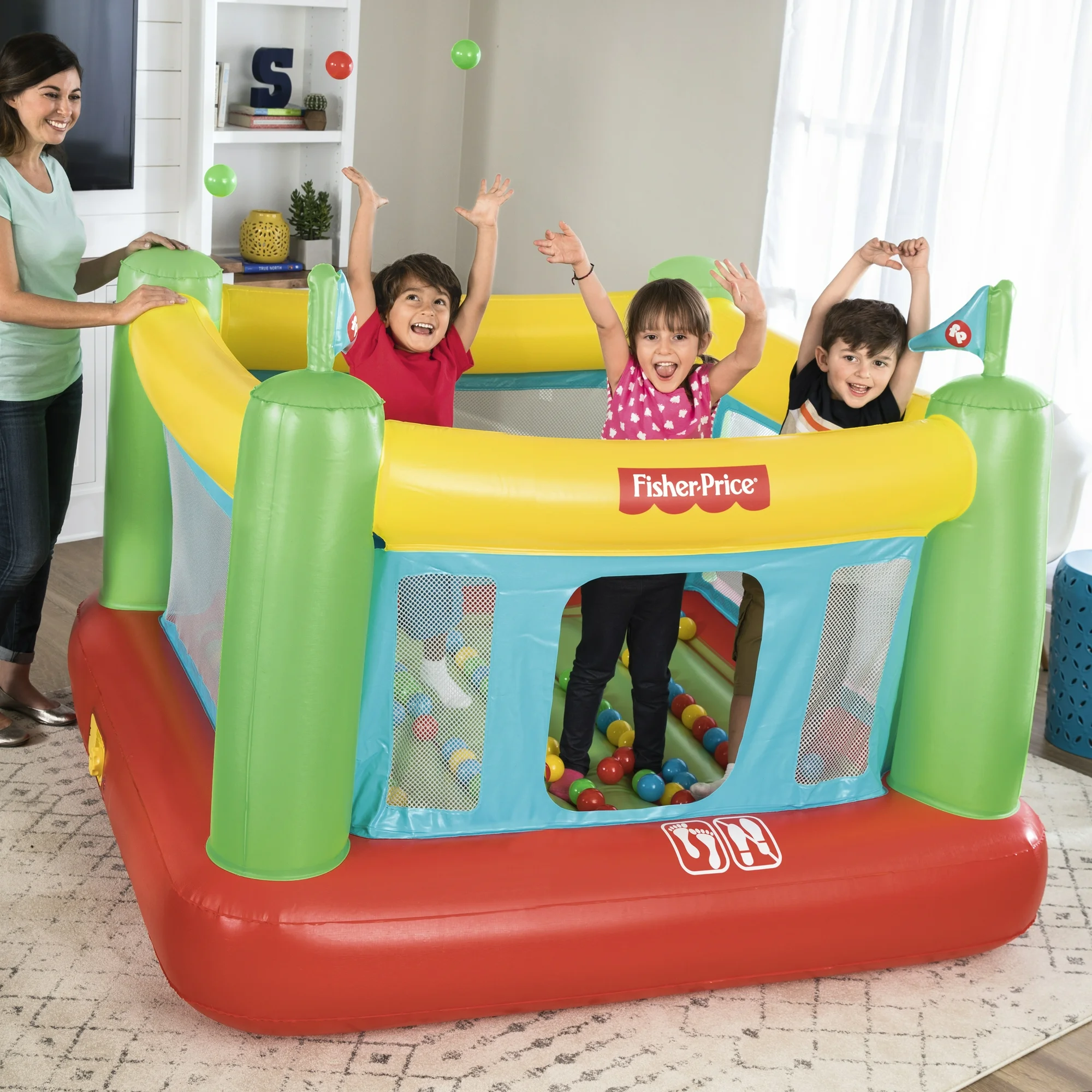 Fisher-Price Inflable de Interior con Bomba Incorporada
